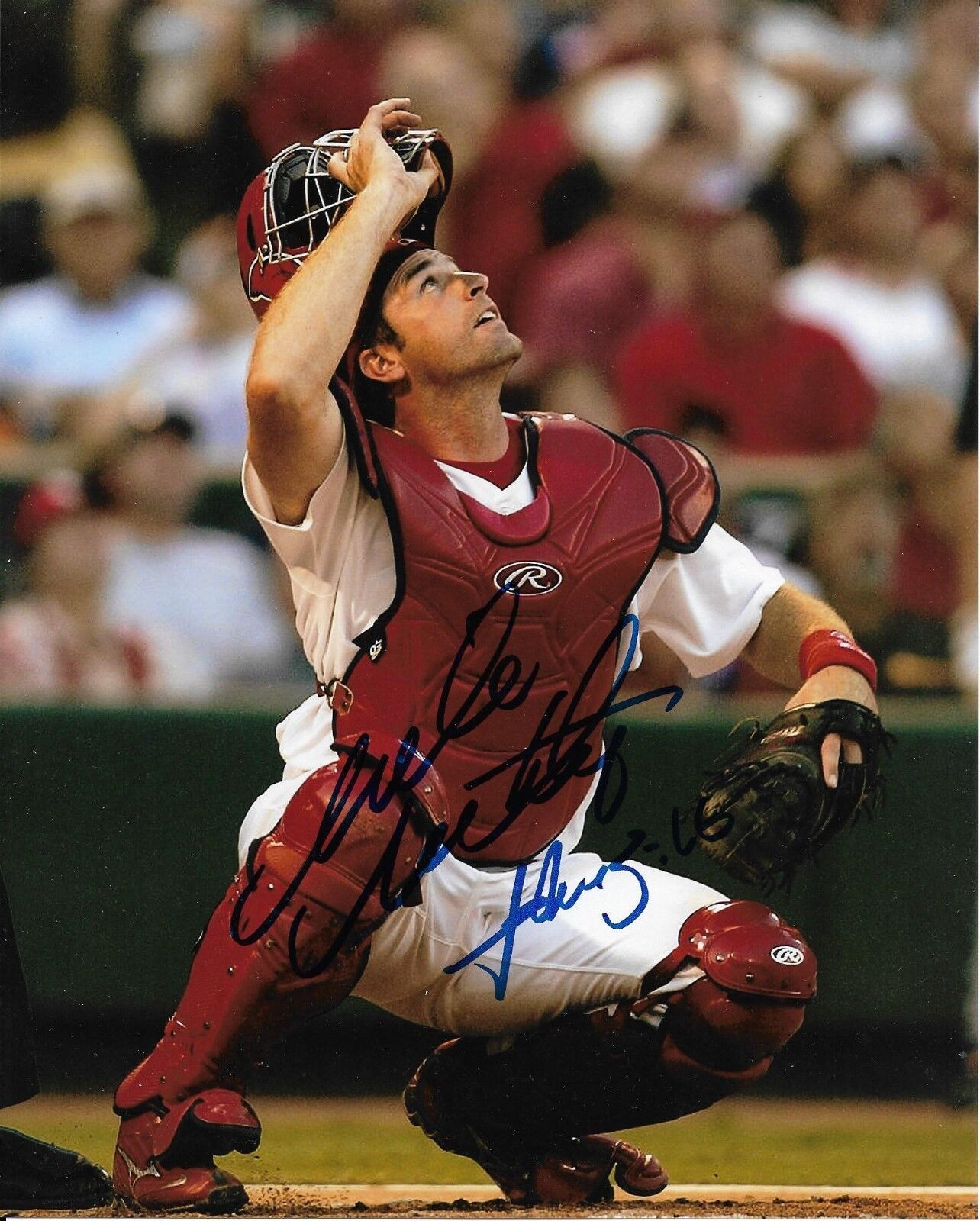 MIKE MATHENY signed autographed ST. LOUIS CARDINALS 8x10 Photo Poster painting w/COA