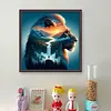 Silhouette - Lion-11CT Stamped Cross Stitch 40*40cm/15.75*15.75in