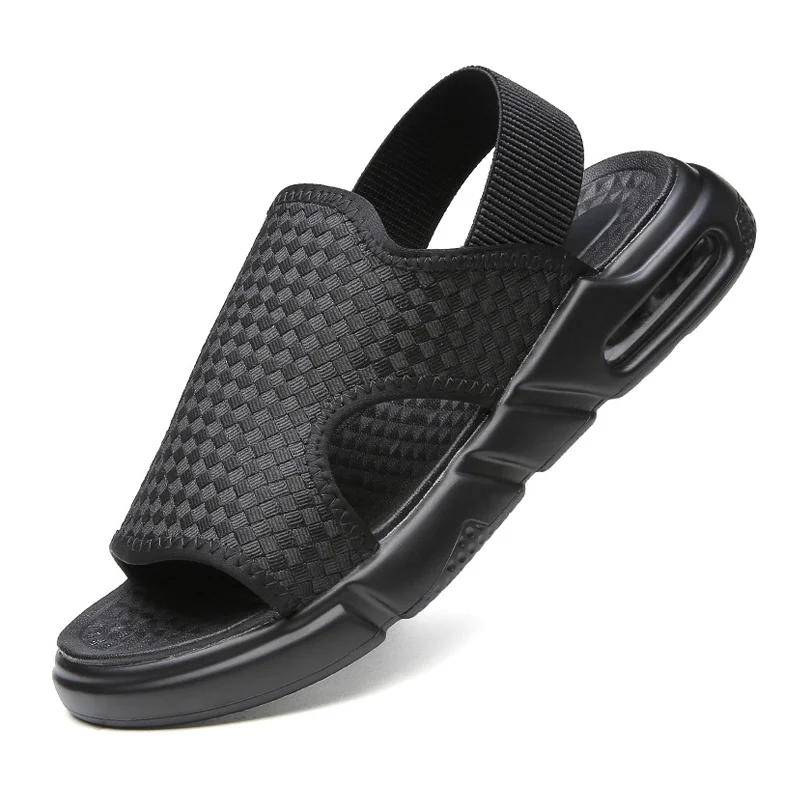 2022 Holiday Summer Men Sports Sandals Breathable Mesh Outdoor Beach Shoes Casual Slides Lightweight Non-slip Sneakers Sandals trabladzer