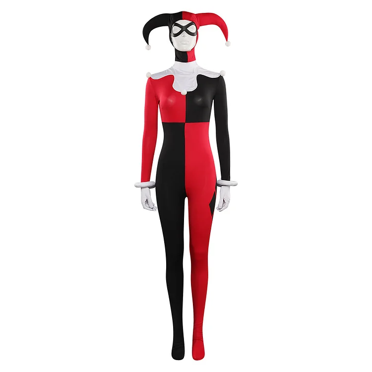 SCOOBY-DOO Harley Quinn Clown Outfits Cosplay Costume Halloween Carnival Suit