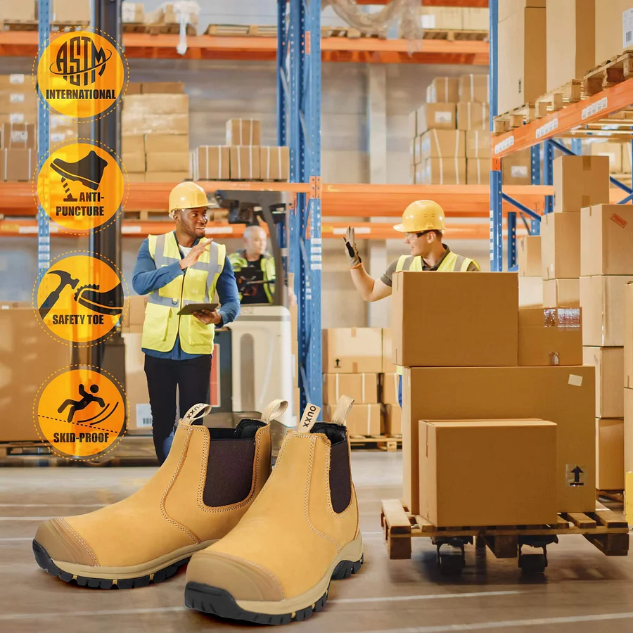 Men's Steel Toe Waterproof Slip Resistant Kevlar Puncture Proof