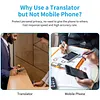 Language Translator Bidirectional Interpretation Tool Rechargeable Real-Time Translation Machine Supports 144 Languages Portable Intelligent Translators for Learning Travel Businesses