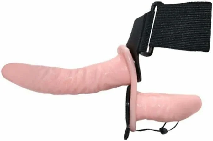 Multi Speed Double Penis Vibrators Realistic Soft Strapon Dildos Lesbian Sex Toys 