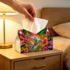 Large Size DIY Hummingbird Sunset Diamond Painting Tissue Box