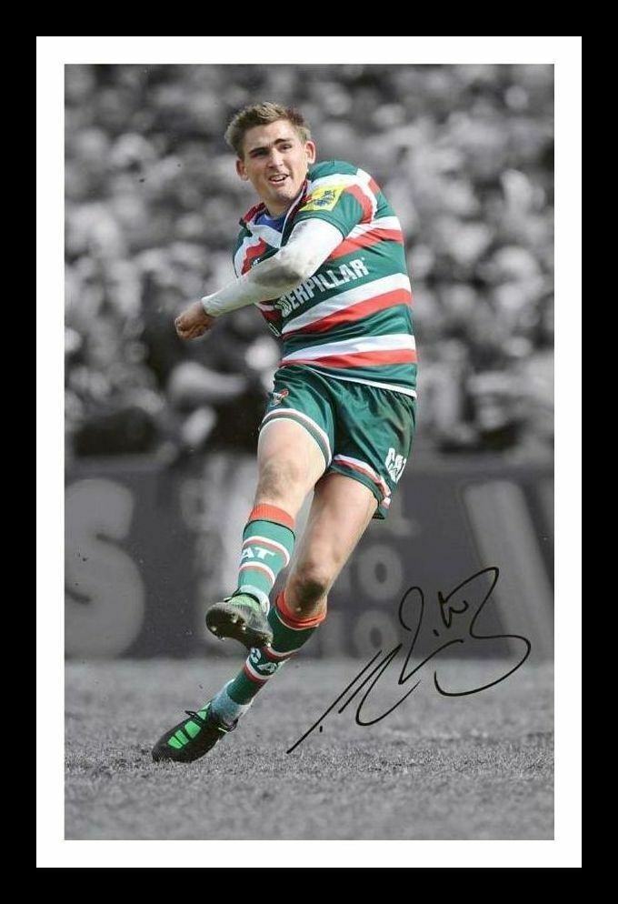 Toby Flood - Leicester Tigers Autograph Signed & Framed Photo Poster painting