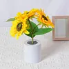 Shimmering Sunflower Lamp Rechargeable Sunflowers Flower Lamp Sunflower Night Light for Mom Wife Friends Girlfriend Teacher Grandma