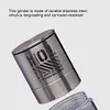 2 In 1 Pepper Mill Stainless Steel Seasoning Container for Travel (Five Tier)