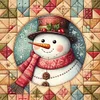Xmas Snowman-11CT Stamped Cross Stitch 40*40cm