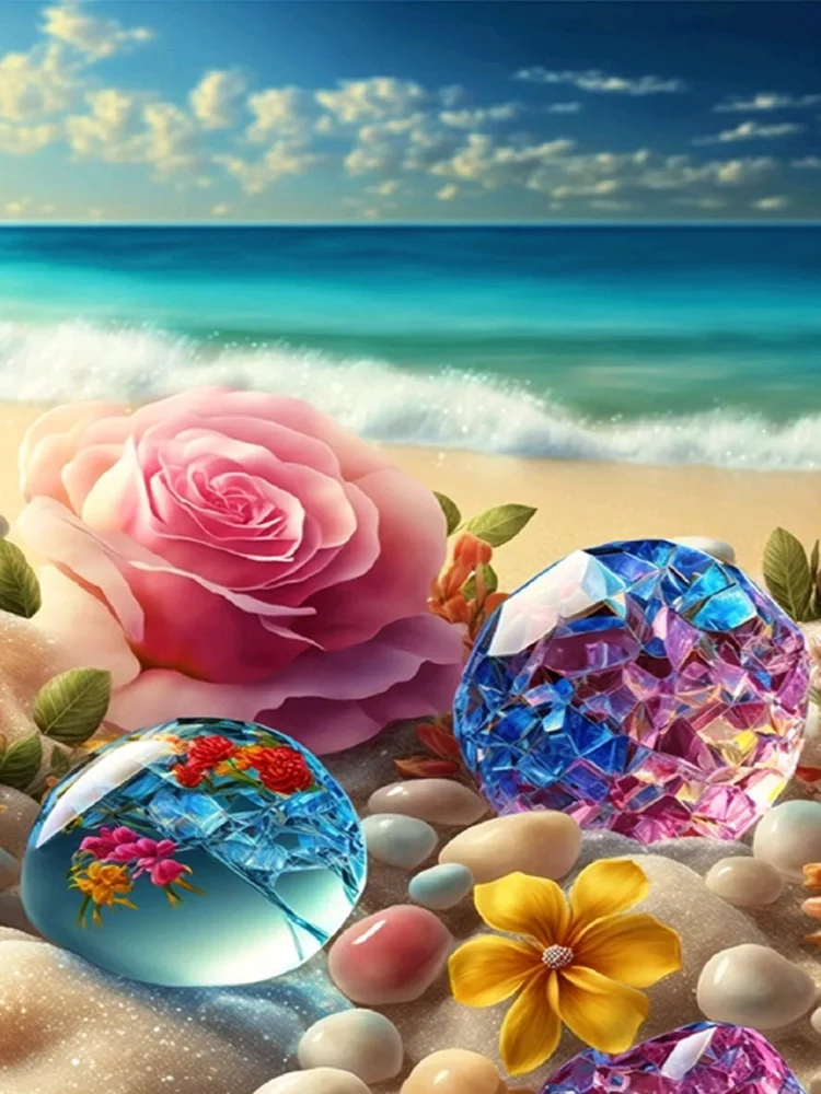Diamond Painting - Full Round/Square Drill - Dream Sea Beach(30*40 - 50*60cm)