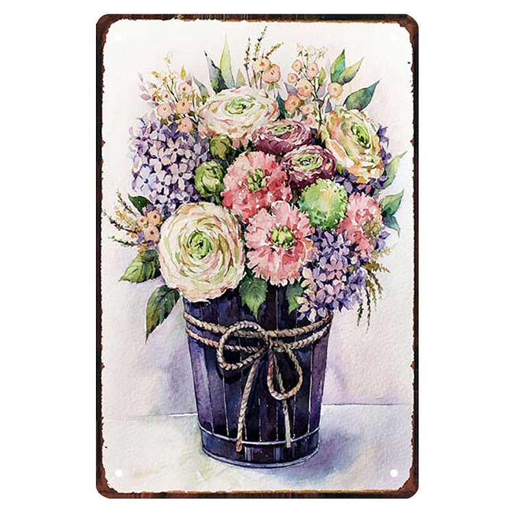Garden Lavender Flower - Vintage Tin Signs/Wooden Signs - 7.9x11.8in & 11.8x15.7in