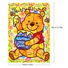 Winnie Pooh Glass Painting-Paint by Numbers Acrylic Painting 30*40CM