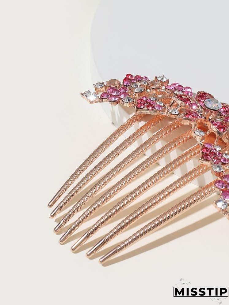 Rhinestone Decor Hair Comb