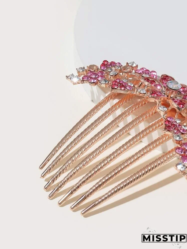 Rhinestone Decor Hair Comb