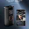 Mini Air Pump with LED Portable Electric Inflate Pump Outdoor Air Compressor Wired & Wireless Tire Inflator for Car Bike Tyre Ball Cushion Bed