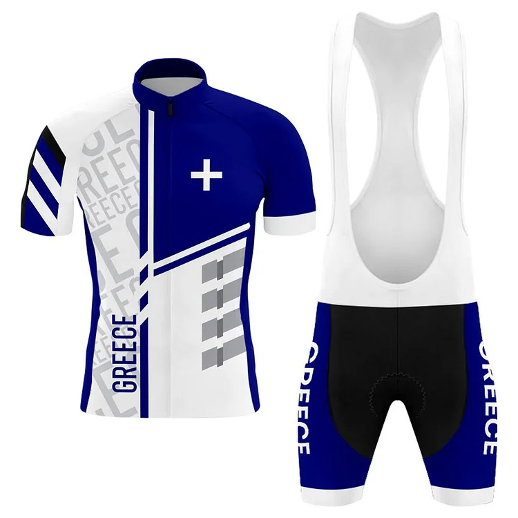Greece Men's Short Sleeve Cycling Kit
