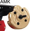 AMK 2pcs RC Crawler Axle Brass Weights Portal Axle Knuckle Housing for 1:10 SCX10 III AXI03007 Capra 1.9 UTB AXI03004