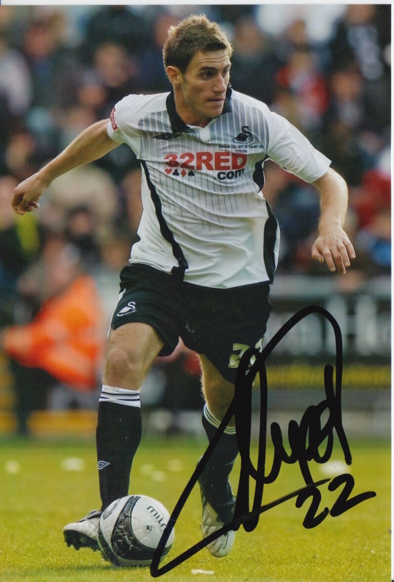 SWANSEA CITY HAND SIGNED ANGEL RANGEL 6X4 Photo Poster painting 1.