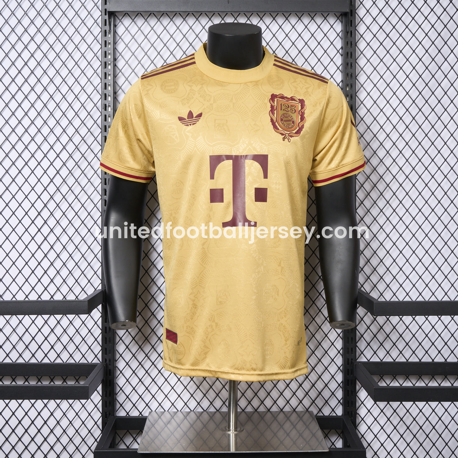 Bayern Munich 2025 Golden 125th Anniversary Jersey - Player Version