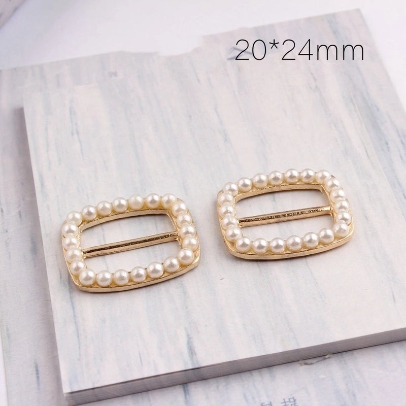 10 PCS/Package Alloy Pearl Geometric Pendant Minimalist