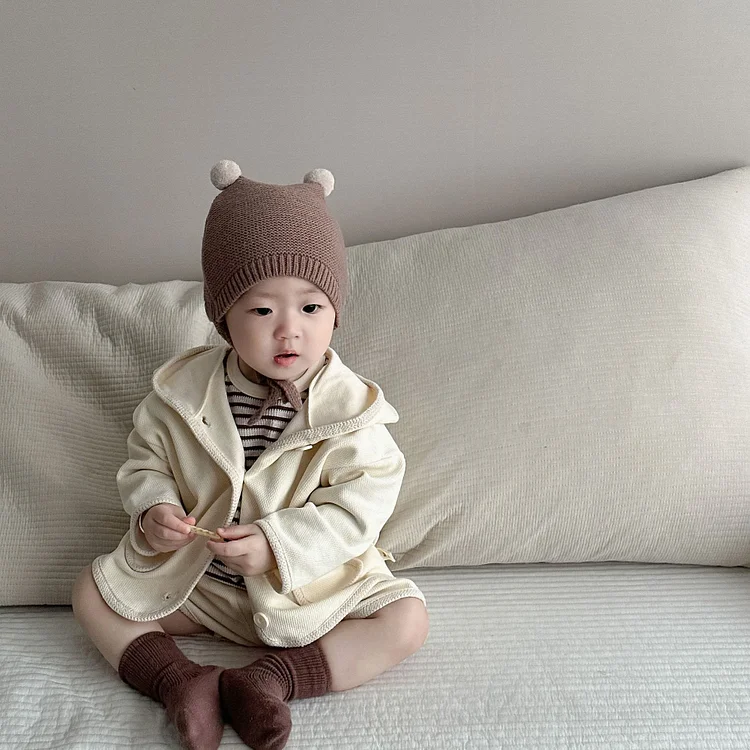 Baby Casual Earthy Color Coat Shorts