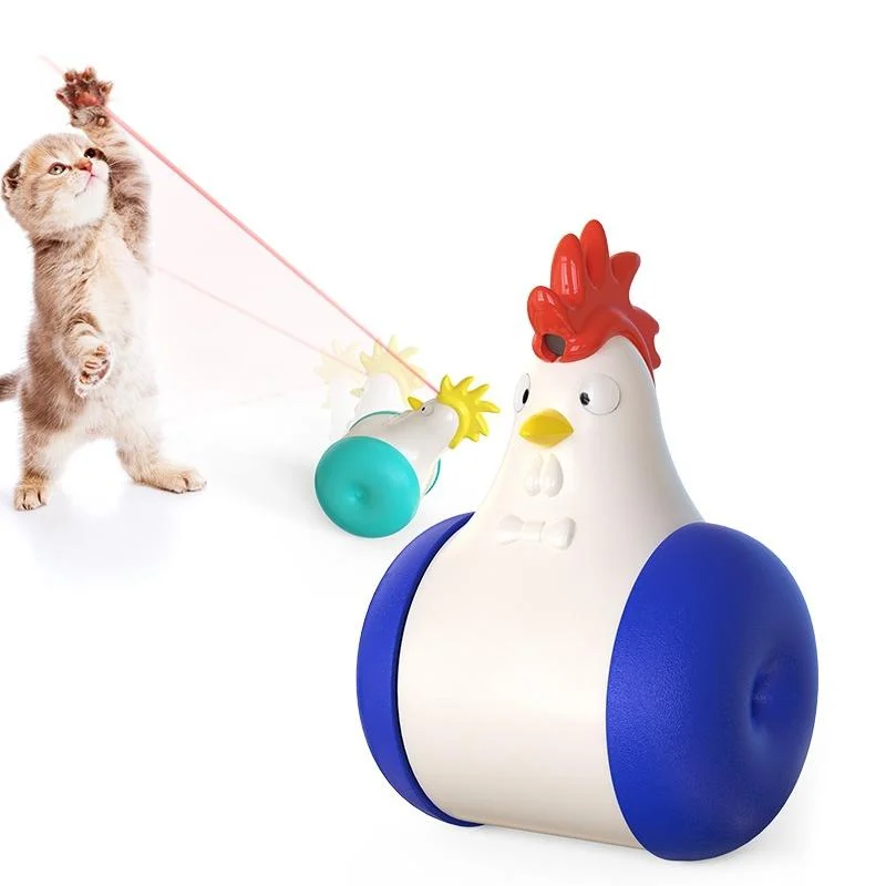 Funny rooster type-laser cat toy
