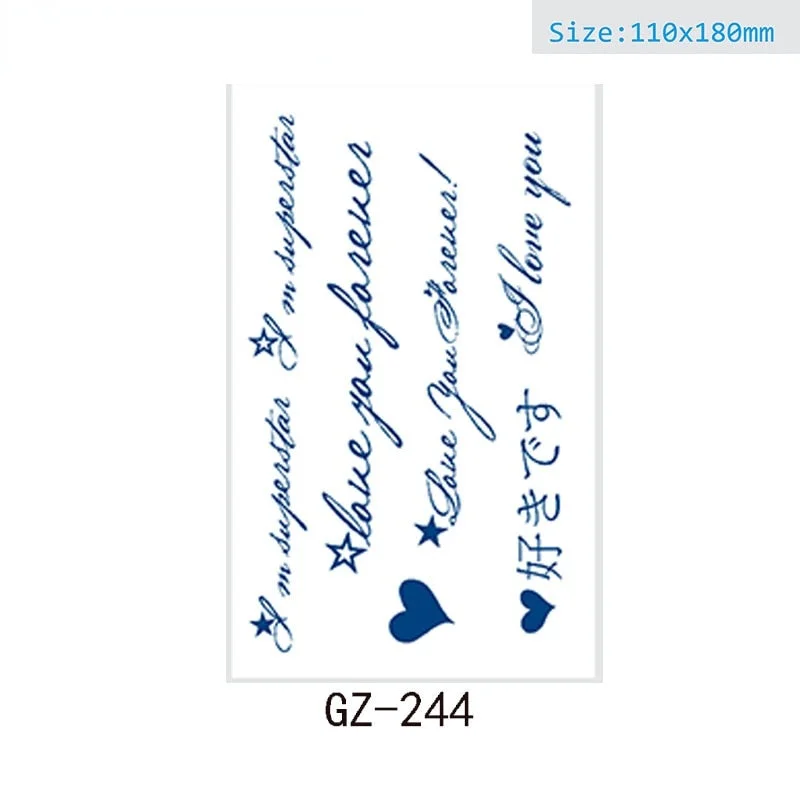 Juice tattoo stickers Net celebrity tattoo stickers lasts 15 days Herbal semi-permanent tattoo stickers