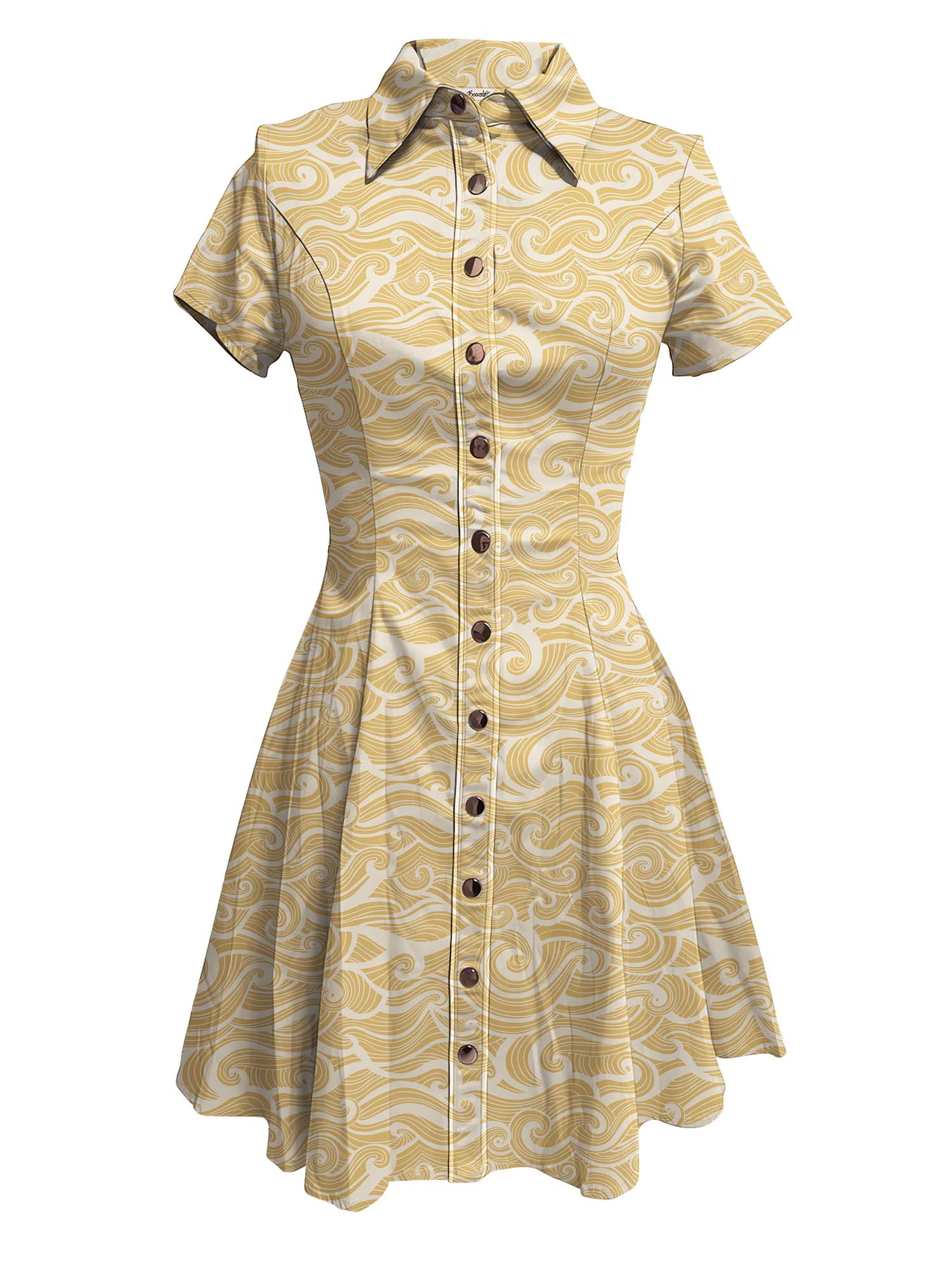 [Amy Suther X Boozelele]Ocean Flow - 100% Cotton Dress