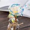Cadeau color&eacute; de fleur de cristal de rose de galaxie pour la f&ecirc;te des m&egrave;res- pour la f&ecirc;te des m&egrave;res