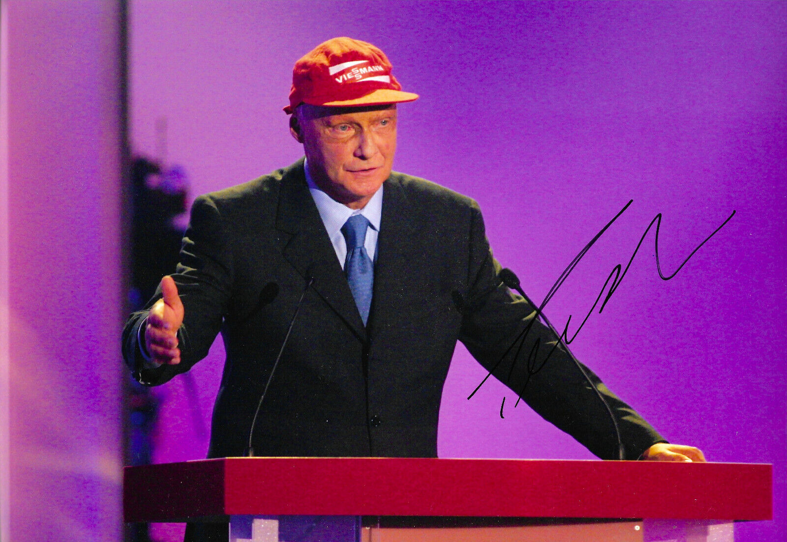 Niki Lauda signed 8x12 inch Photo Poster painting autograph