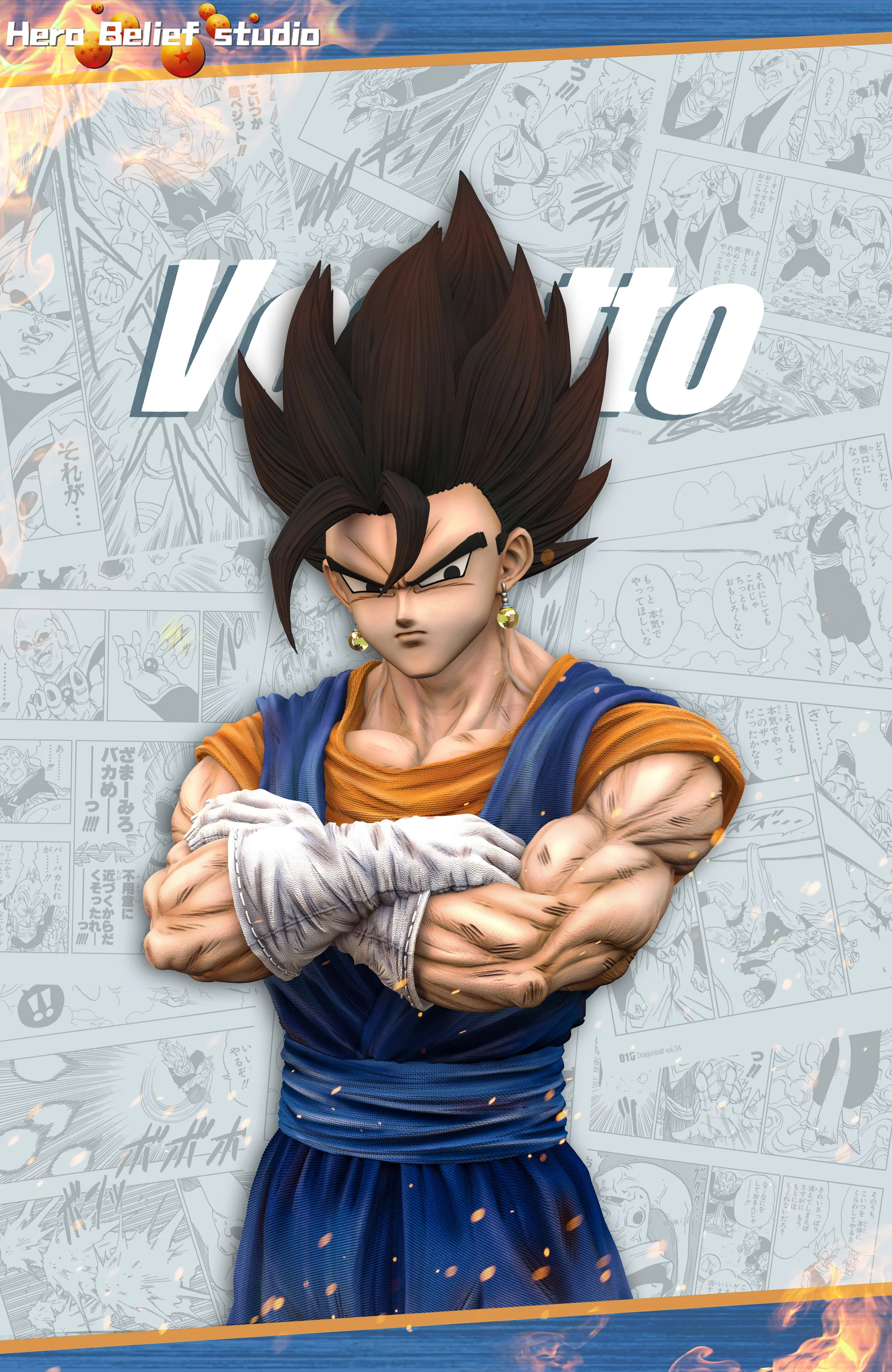 1/6 & 1/4 Scale Vegetto - Dragon Ball Resin Statue - Hero