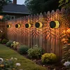 Solar Lights IP44 Waterproof LED Spot Lens Deck Lights for Garden Patio Backyard