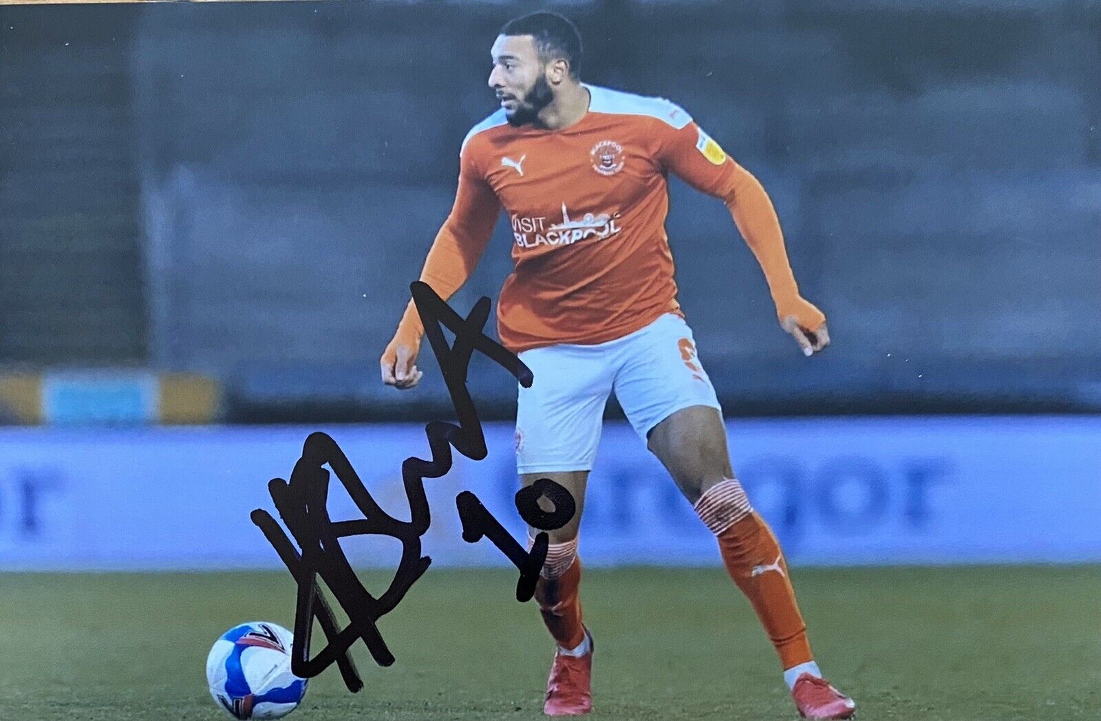 Keshi Anderson Genuine Hand Signed Blackpool 6X4 Photo Poster painting