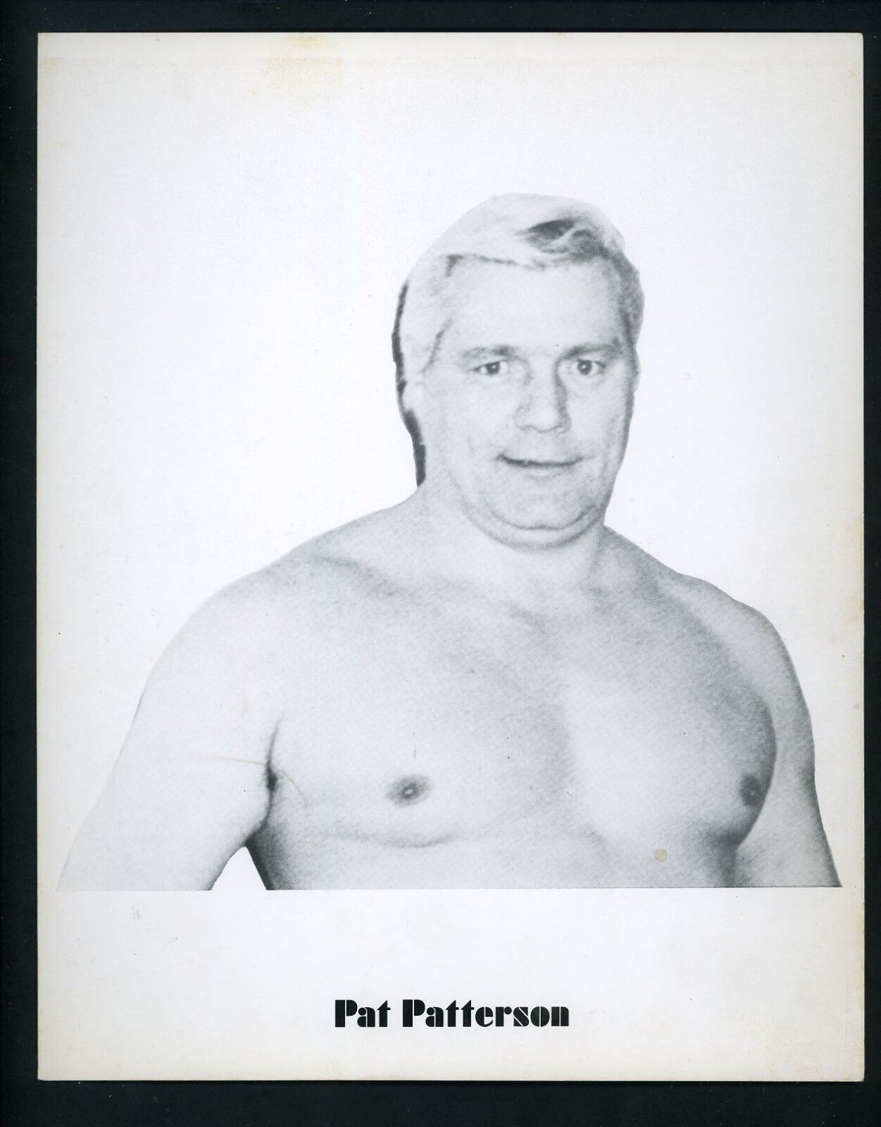 Pat Patterson Wrestling Champion circa 1970's Promo Photo Poster painting Wrestler