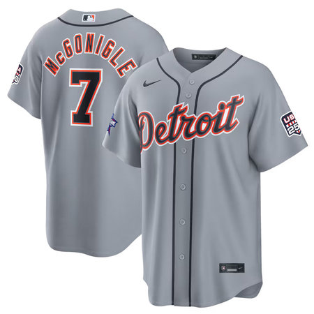 Youth Detroit Tigers #7 Kevin McGonigle Nike Gray 2026 All-Star Game Replica Jersey