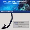 Diving Snorkel Full Dry Underwater Breathing Tube Silicone Snorkeling Gear