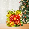 (US Local)Double Sided Special Shape Grapes House Diamond Painting LED Light Ornaments