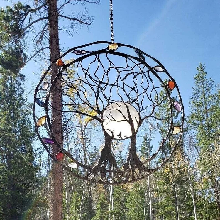 🎁2024 New Year Hot Sale🎁80%  Circle of Life Garden Wall Art, The Moon Huggers