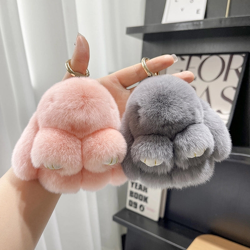 Cute Rabbit Plush Keychain