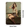 Fille de conscription chaude - Panneaux en &eacute;tain m&eacute;tallique(20*30cm/30*40cm)