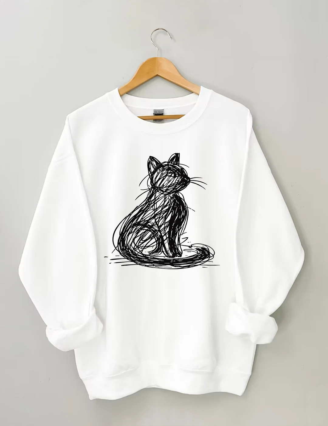 Abstract Cat Sweatshirt