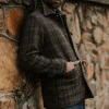 Men's Classic Plaid Insulated Wool Blend Jacket