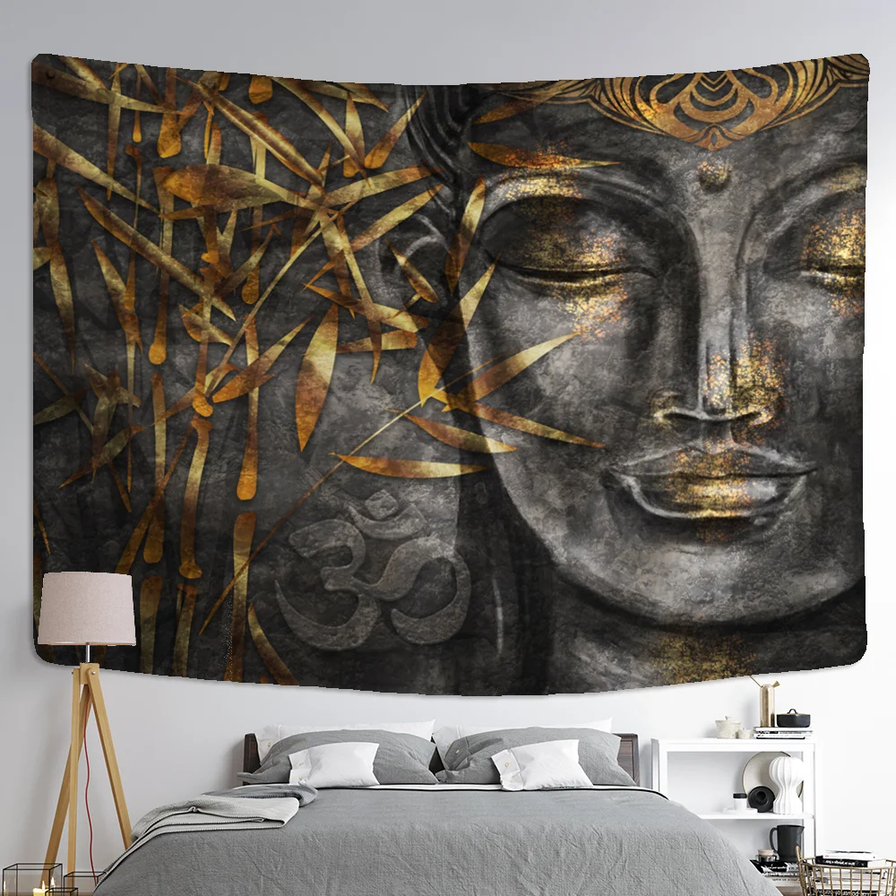 Nigikala Indian Buddha Tapestry Wall Hanging Bohemian Religious Belief Tarot Card Hippie Mandala Home Decor