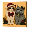 Christmas Animal DIY Pearl Painting Kit with Frame 20x20cm