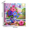 Framed Diamond Painting - Full Round Drill - Flower (25x25cm)
