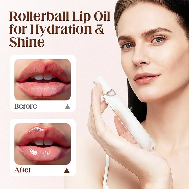 💄 Rollerball Lip Oil for Hydration & Shine