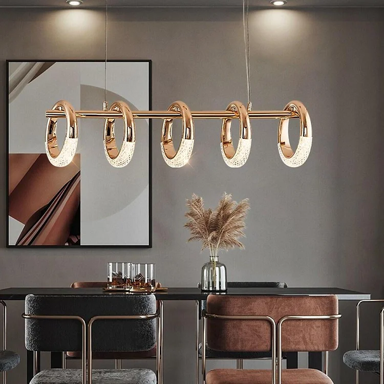 Uniform Ring Pendant Lighting LED Modern Kitchen Dining Room Lighting Ceiling Light - Appledas