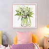 Lily of the Valley Full Stamped Cross Stitch 18CT 2-Strand 25x25cm