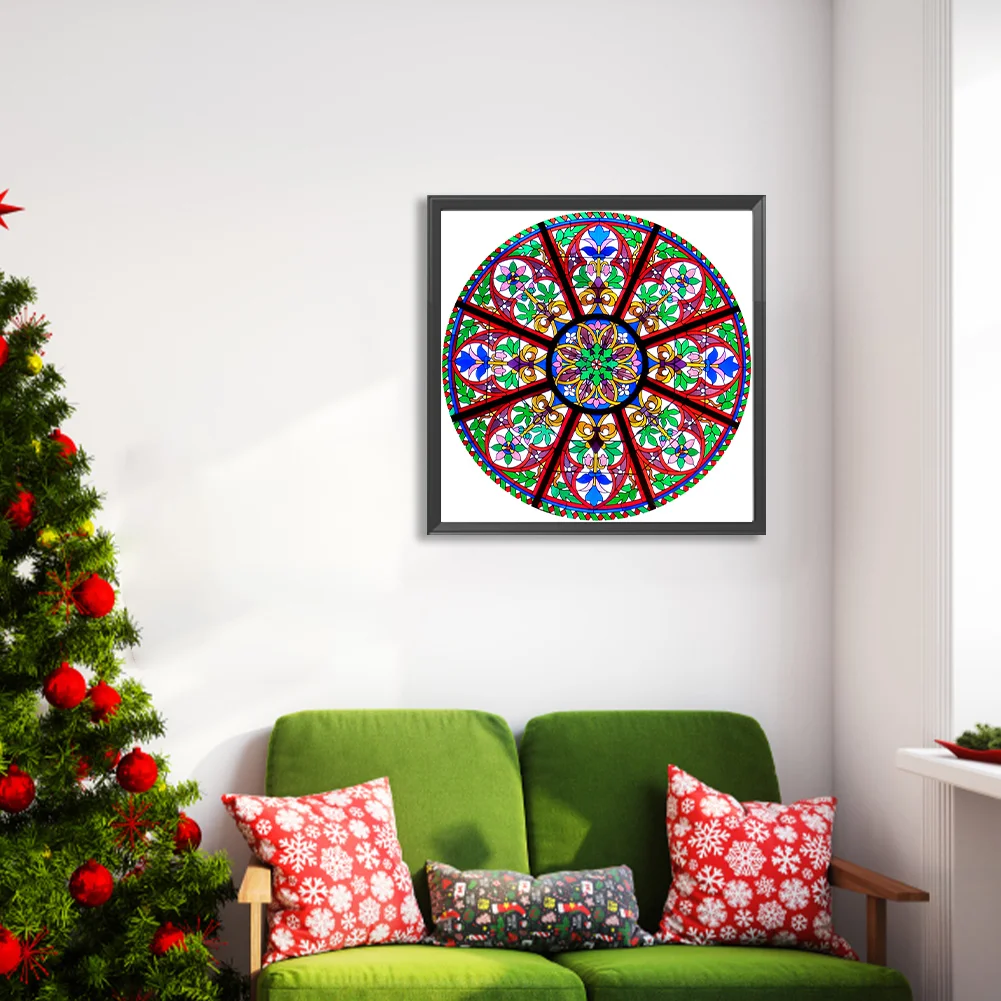 Full Round Diamond Painting 40*40cm - Mandala
