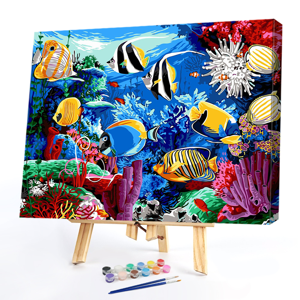 

40*50CM - Paint By Numbers - Ocean Fish, 501 Original