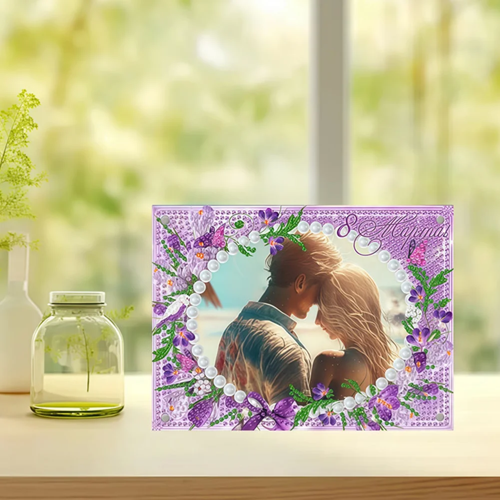 Special Shape Magnolia Table Top Diamond Painting Frame Kits for Beginners